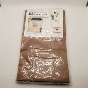 Vintage Grand Manor Balloon Valance 60” Wx15” L Taupe Made In USA CB471